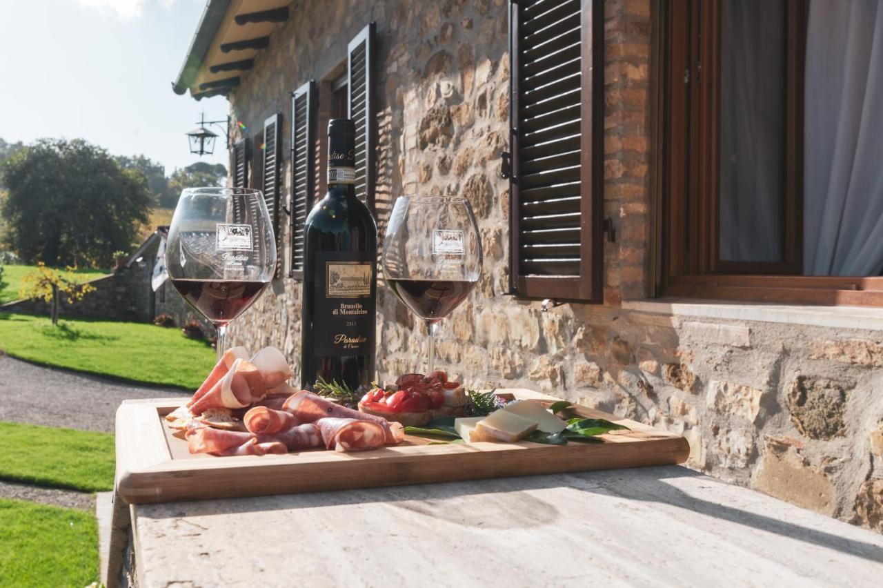 Wine Estate Rooms Paradiso Di Cacuci Montalcino Eksteriør billede
