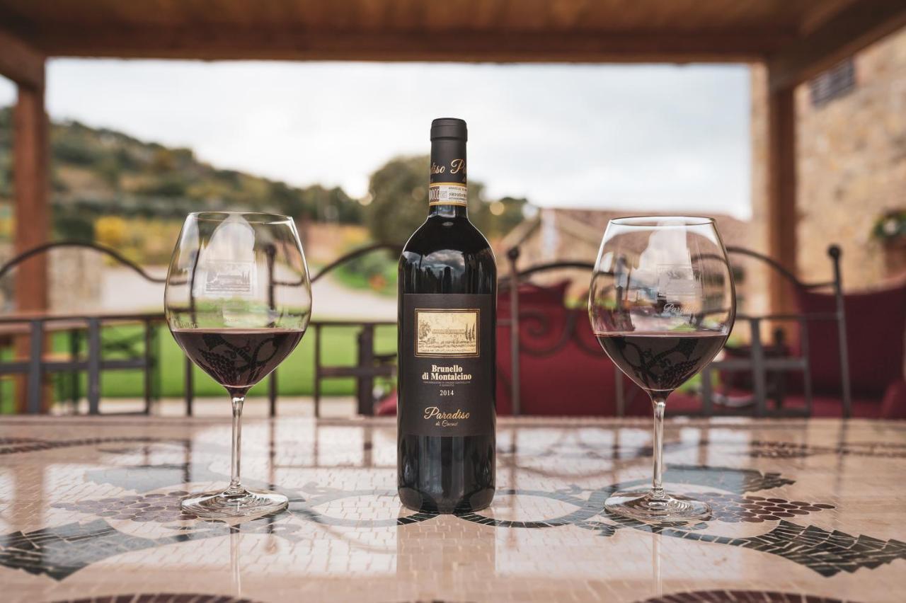 Wine Estate Rooms Paradiso Di Cacuci Montalcino Eksteriør billede